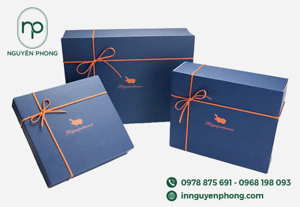 Hộp giấy mềm đựng khăn lụa thiết kế đơn giản